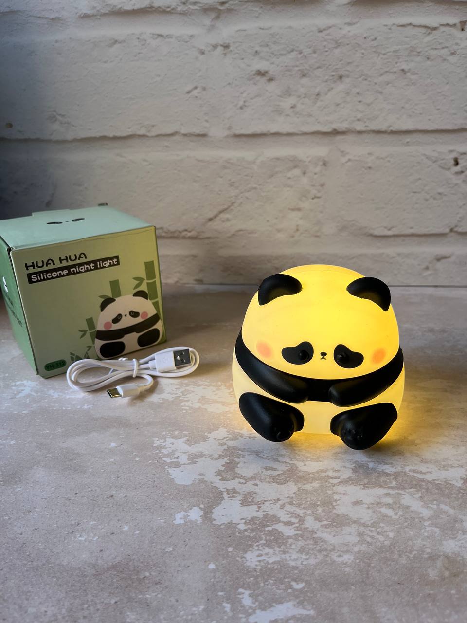 چراغ خواب سیلیکونی مدل پاندای غمگین