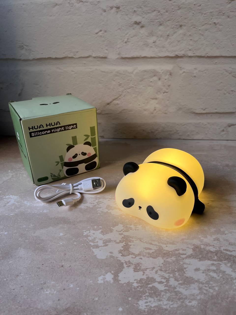 چراغ خواب سیلیکونی مدل پاندای خوابیده